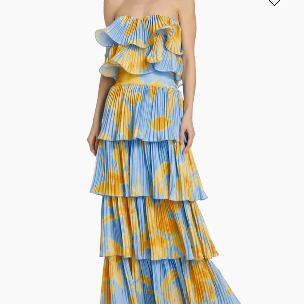 L’Idee Romance top and Tiered Maxi skirt set NWT 10